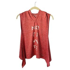 Beachbody Women’s Energy Barcode Orange Crop Hoodie, Size Small